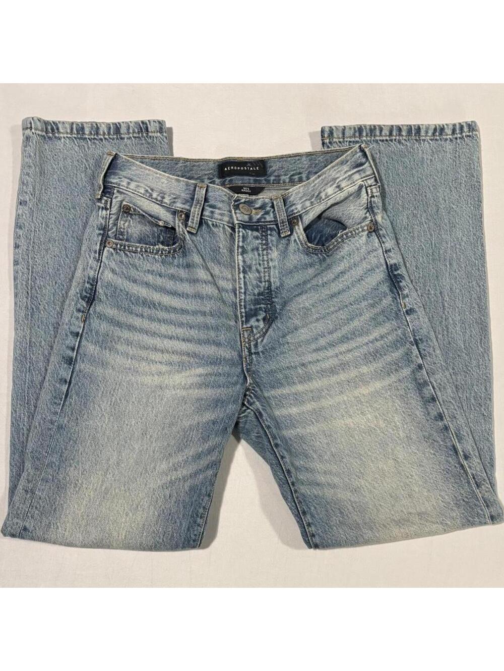 Aéropostale 90s Baggy Jeans Light Wash – Size 0 Regular